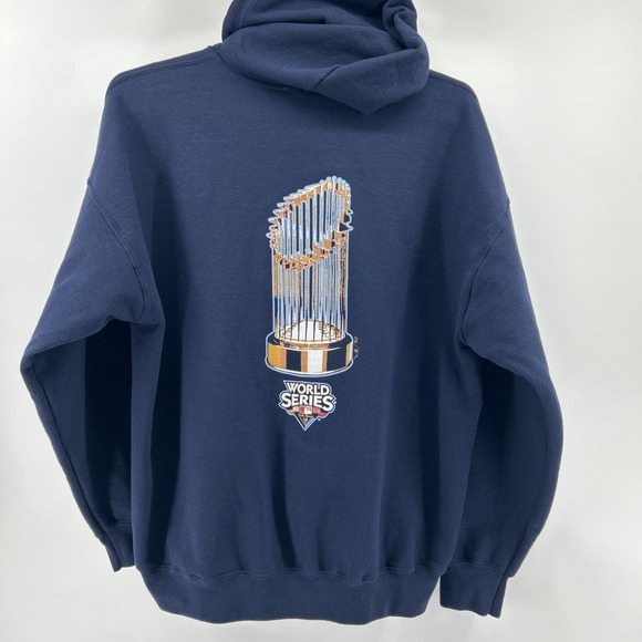 New York Yankees 2009 Sweatshirt Hoodie Men's XL World Series Memorabilia Navy - Picture 3 of 12